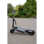 An electric scooter.