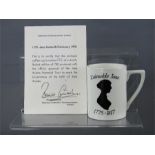 A Jane Austin Bi-Centenary 1975 cup, 188 of 750 with certificate.