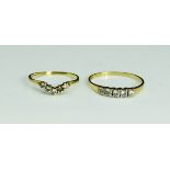 Two 9ct gold dress rings.