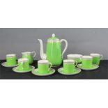 A Sadler tea service, in lime green.