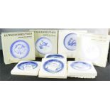 A group of ten Hutschenreuther Jahresteller porcelain plates, some boxed, including 1976, 1975,