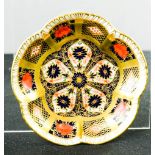A small Royal Crown Derby dish, Old Imari pattern.11cm wide, 2½cm deep.