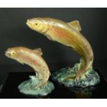 Two Beswick trout; no 1390 and no 1032.