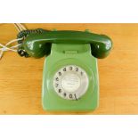 An 80s green Rotary phone.