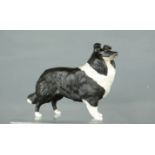 A Beswick Rough Collie dog, black, 13cm high.