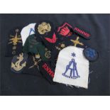 A selection of Naval cloth trade badges.