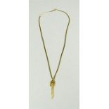 A 9ct gold necklace, 3g.