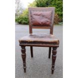 A Ross & Co Campaign Furniture Makers Chair, of Dublin, Ireland, 6th Batallion, The Kings