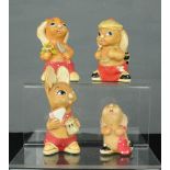 Four Pendelfin figures: