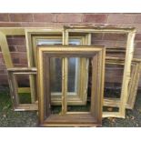 A group of antique frames, of different style and form.
