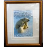 Thomas D Mangelson: Polar Bears, limited edition colour photograph, 869/1200.