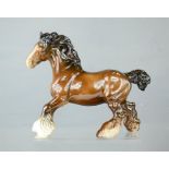 A Beswick shire horse.