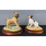 Two Border Fine Arts models; terriers.