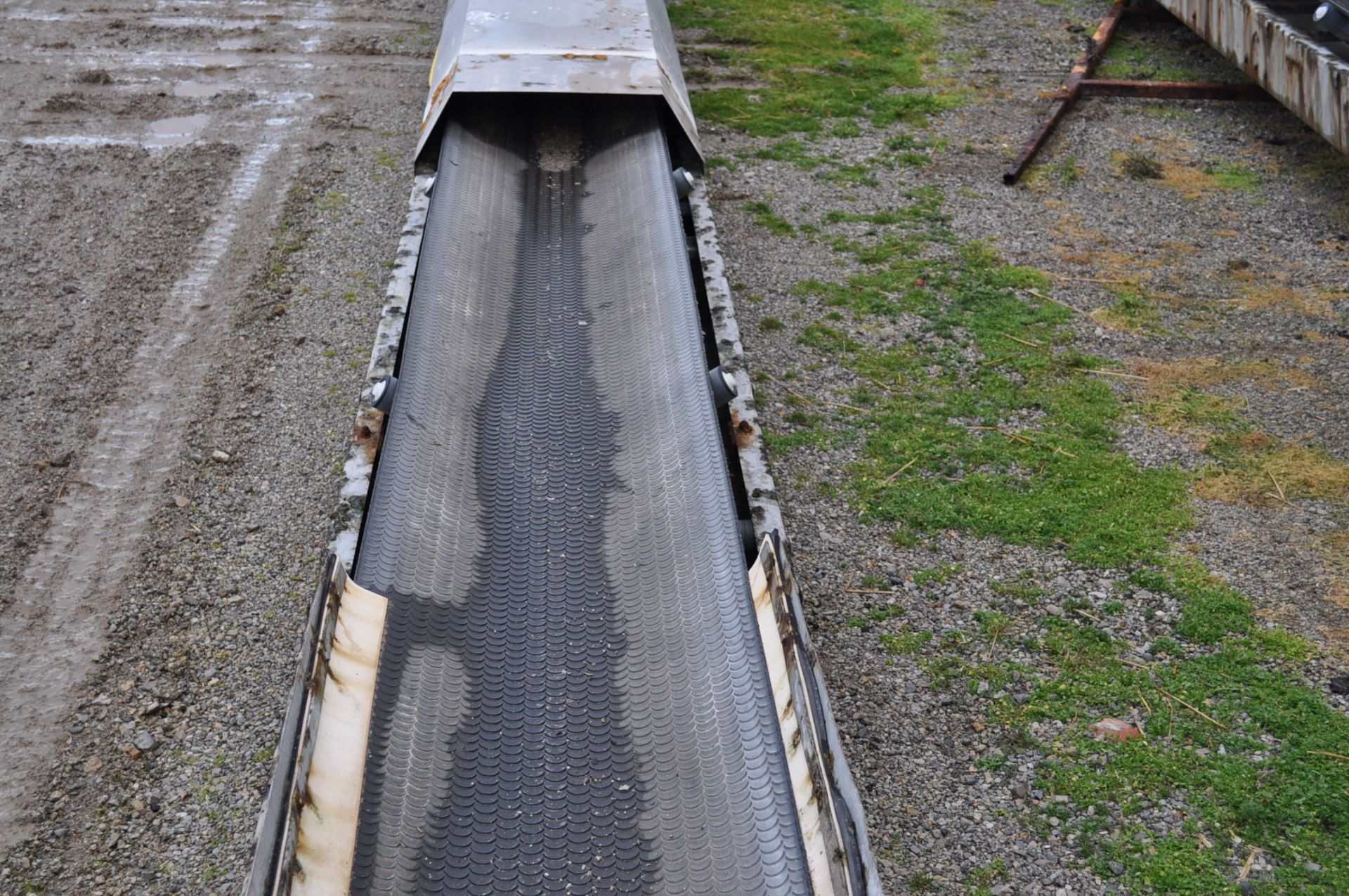 34' Doyle SS fertilizer conveyor, 21" belt, 10 hp, 3 phase, steel A frame stand - Image 6 of 9