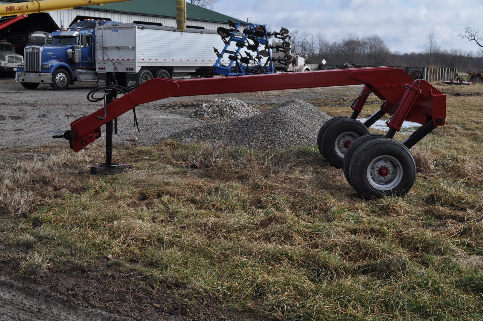 Case IH Coulter Cart pull type 3 point caddie, tandem 11L-15 tires load range F - Image 2 of 13
