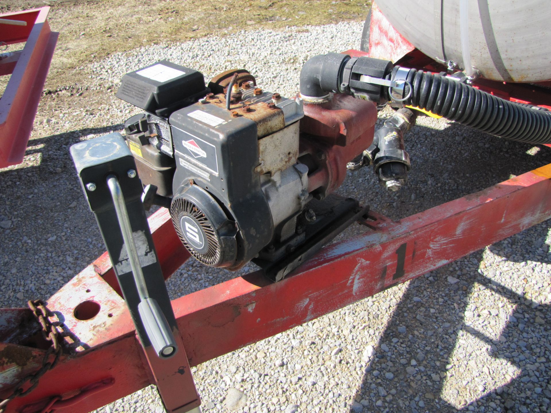 800 gal SS nurse trailer, tandem axle, with 2" gas pump - Image 14 of 16