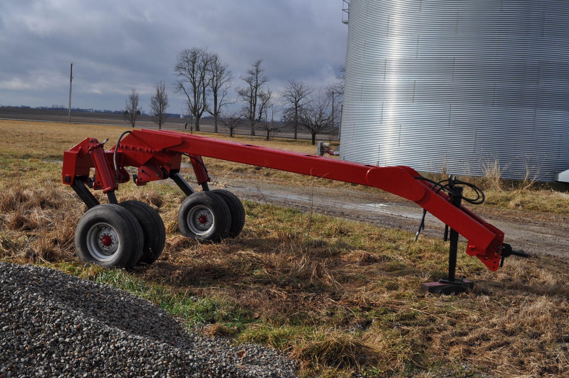 Case IH Coulter Cart pull type 3 point caddie, tandem 11L-15 tires load range F - Image 5 of 13