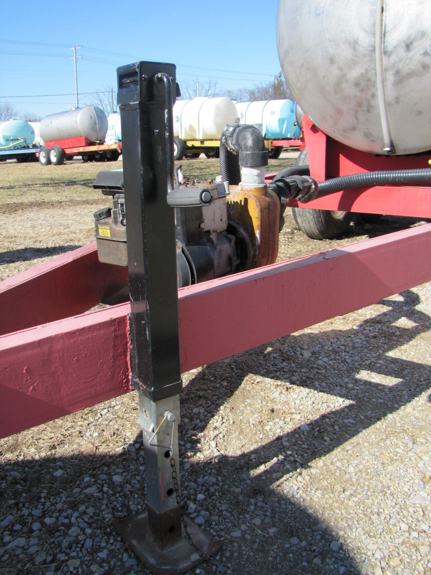 1000 gal SS nurse trailer, tandem axle, with 2" gas pump - Image 16 of 17