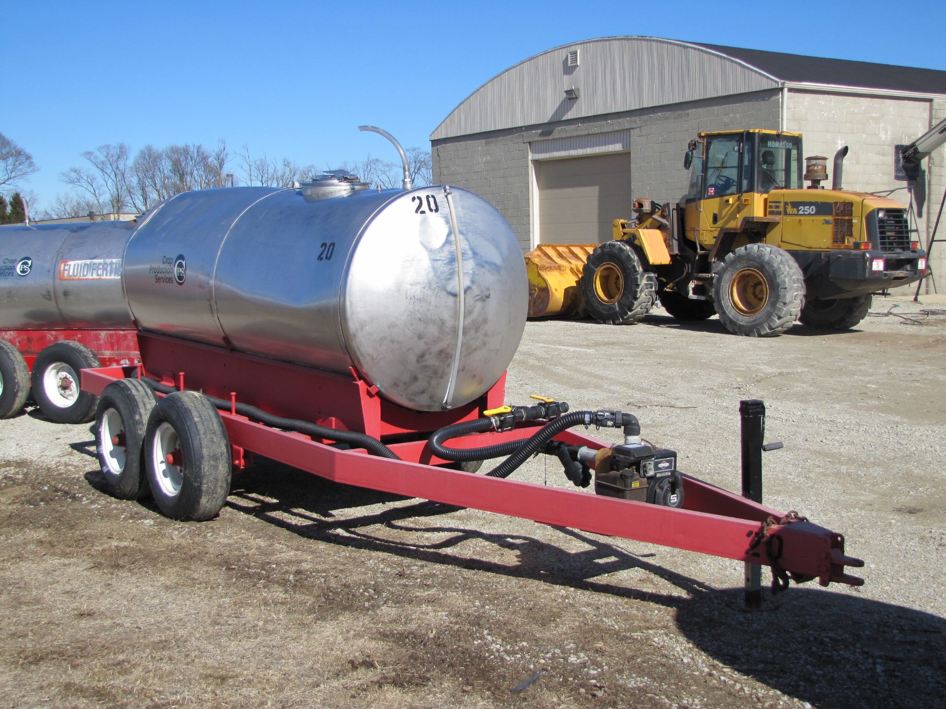 1000 gal SS nurse trailer, tandem axle, with 2" gas pump - Image 8 of 17