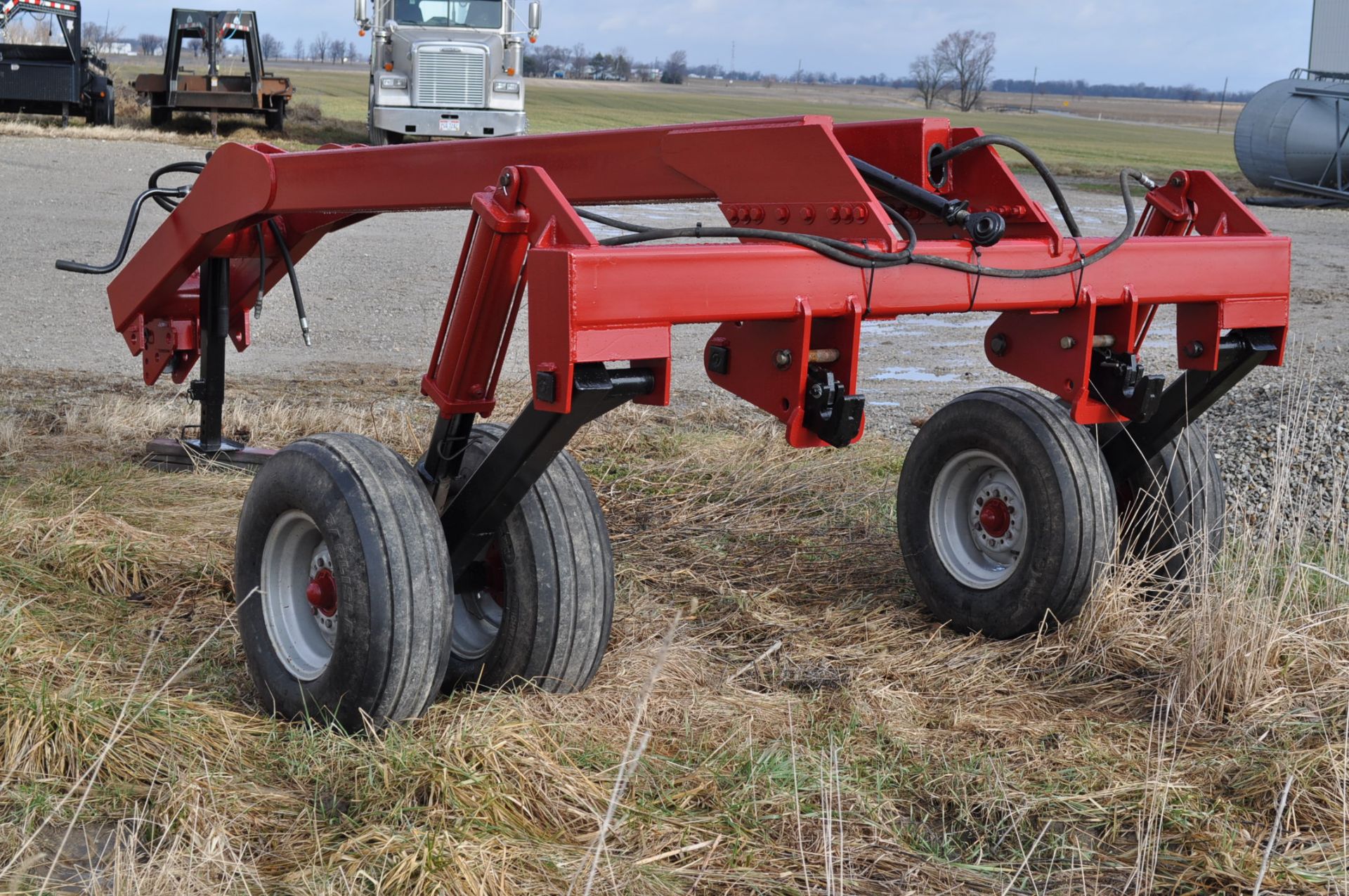 Case IH Coulter Cart pull type 3 point caddie, tandem 11L-15 tires load range F - Image 3 of 13