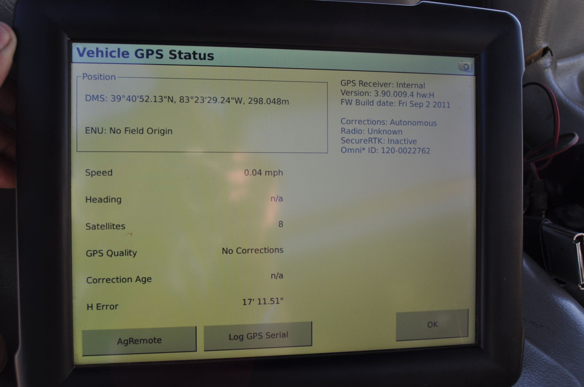 Trimble FMX display unlocked to CenterPoint RTK, OmniSTAR HP/XP/G2 Corrections, and GLONASS - Image 3 of 5