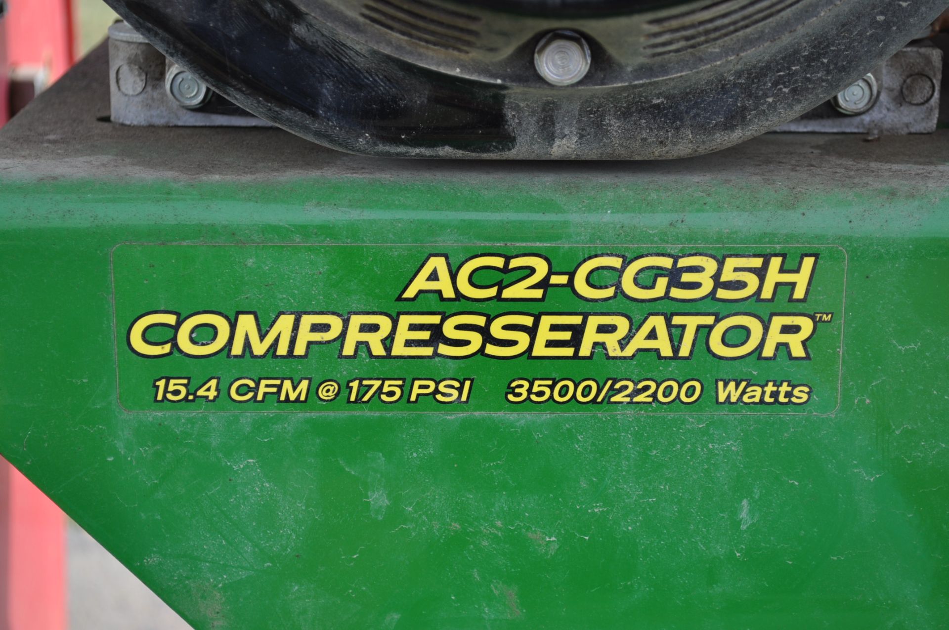 John Deere AC2-CG35H Compresserator, 15.4 CFM @ 175 psi, skid mounted w/ retractable reel - Image 6 of 8