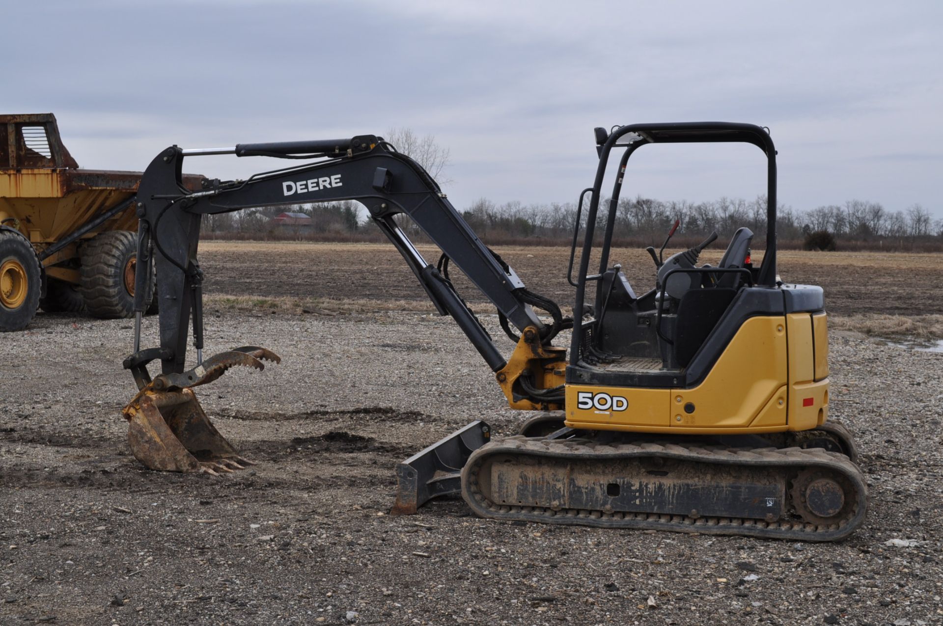 John Deere 50 D Mini Excavator, canopy, hyd thumb, hyd blade, 6 ½’ blade, 24” bucket, 778 hrs, SN - Image 2 of 7