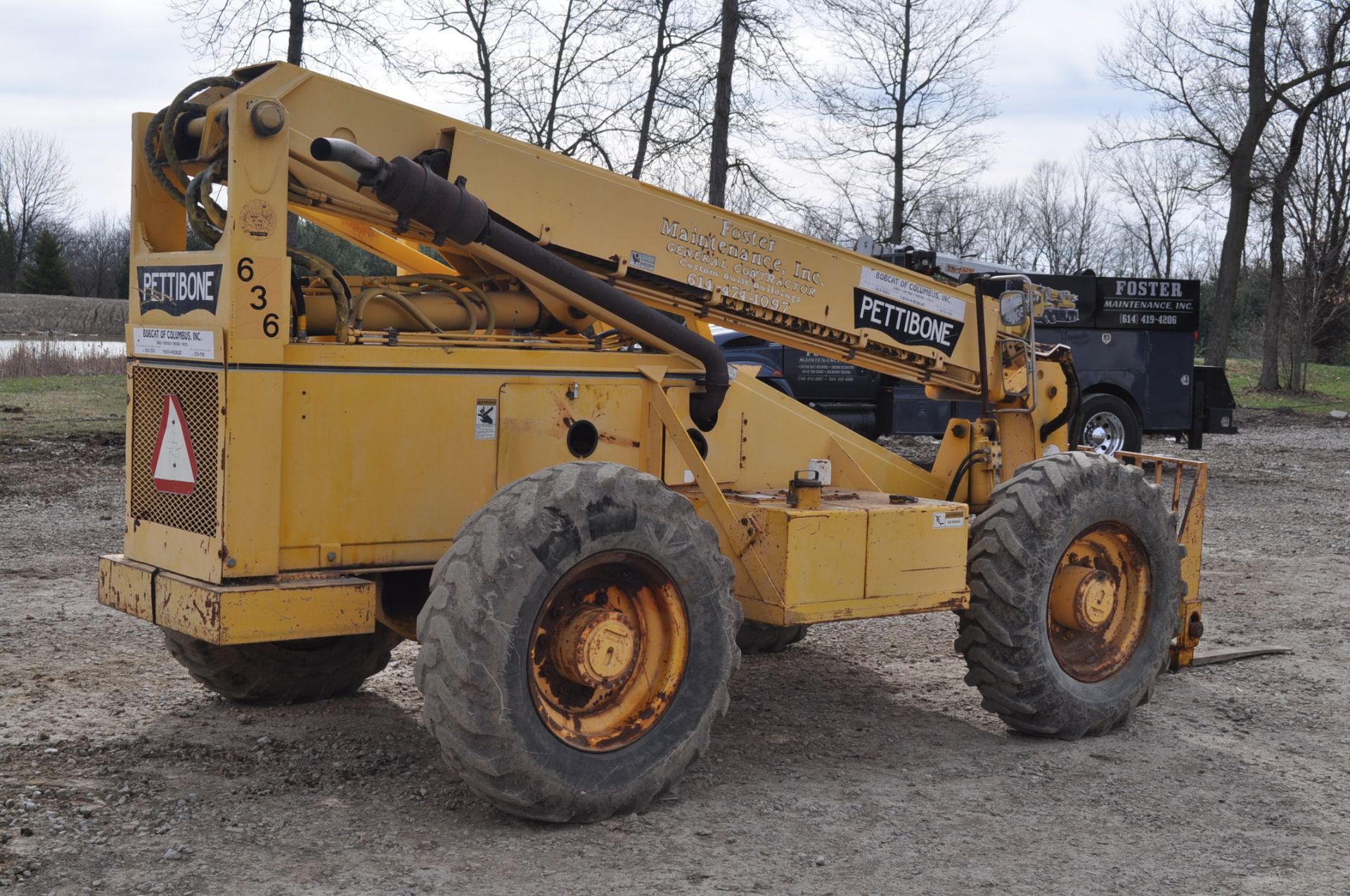 Pettibone 636 Telehandler, 4W Steer, 4WD, side level, 4-wheel disc brake, Cummins 4B3.9 engine, 3, - Image 4 of 7