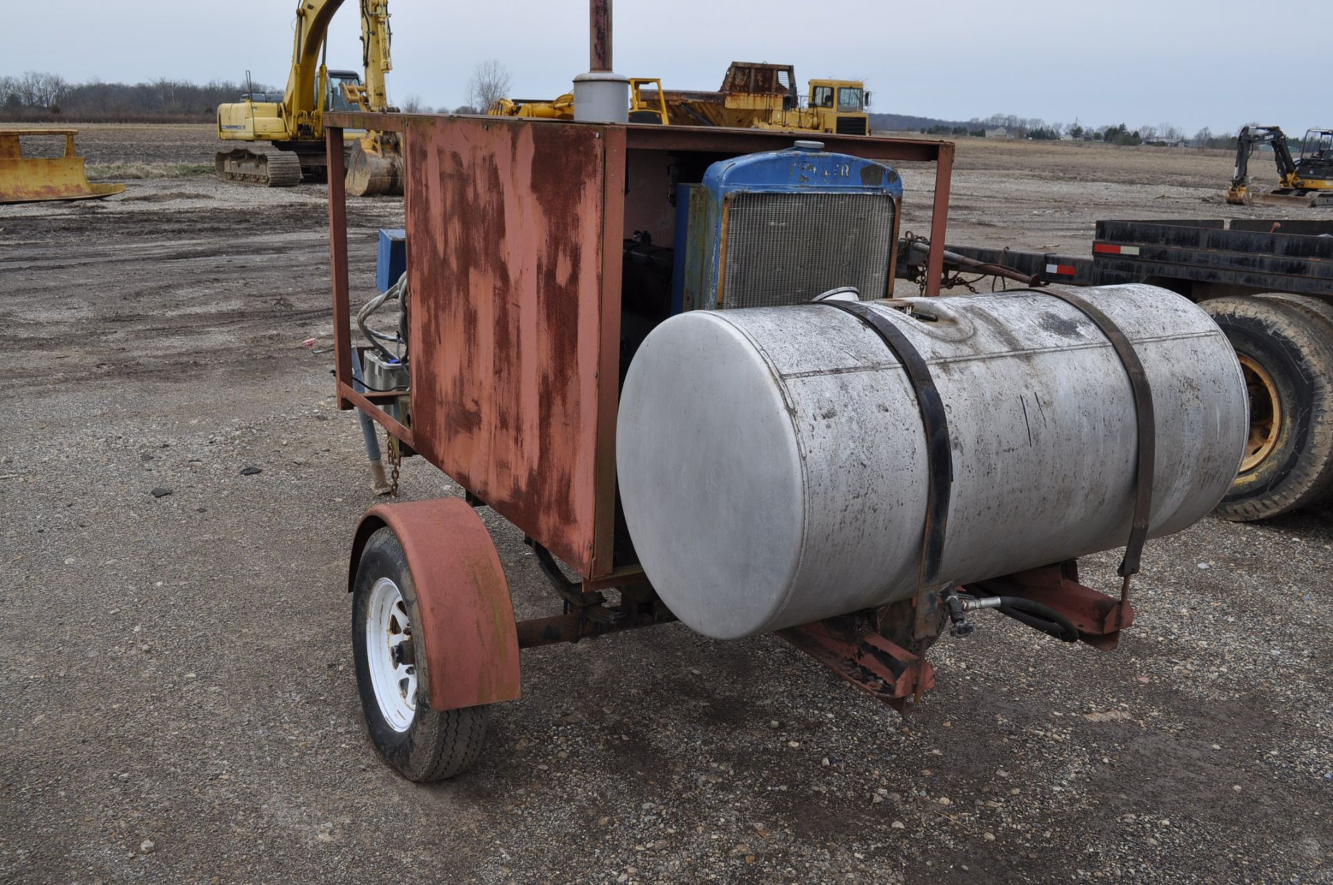 1964 Kohler generator, Hercules diesel engine, 3 phase, 45KW, w/ 100 gal fuel tank, on trailer - Image 3 of 5