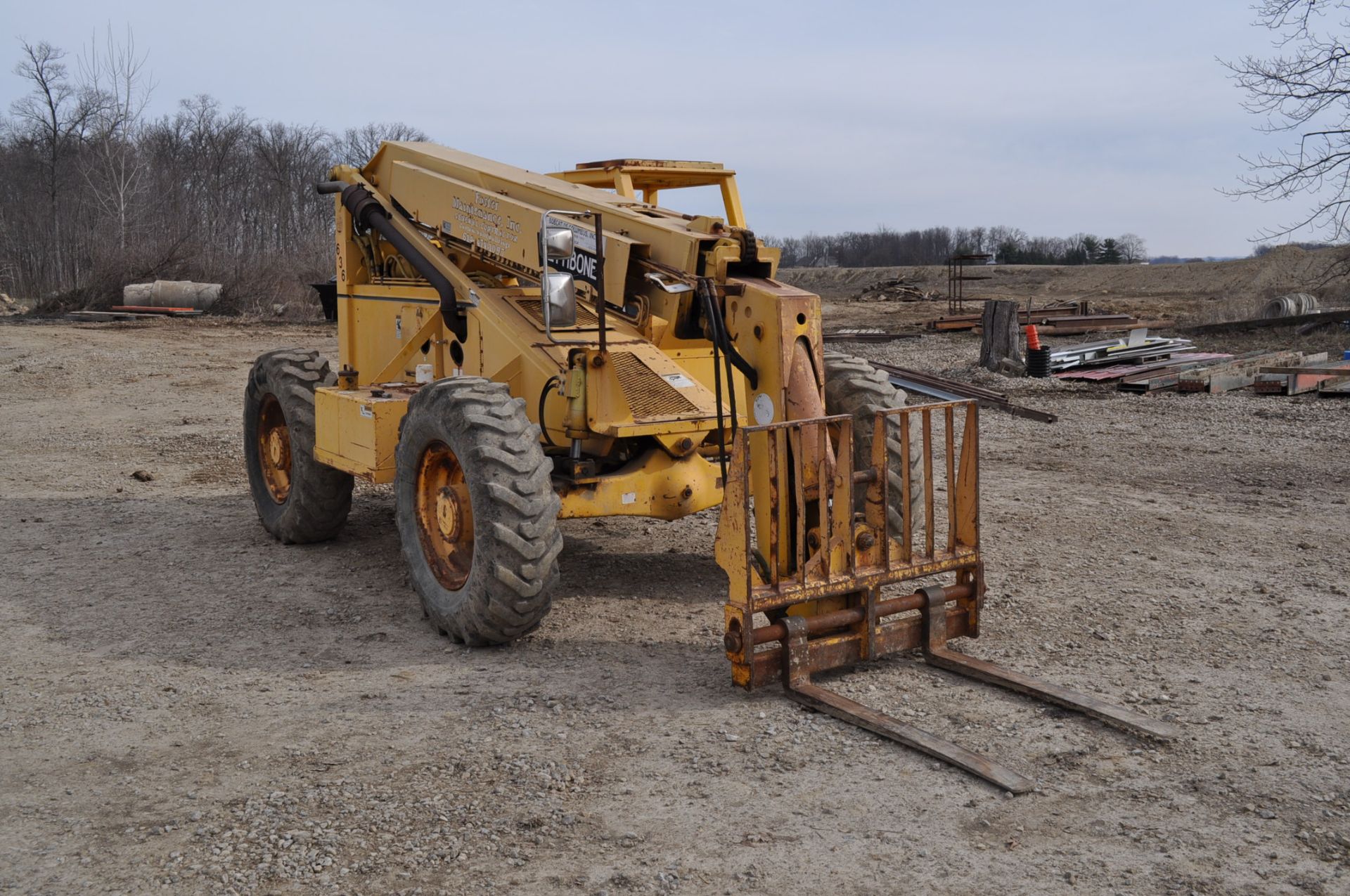 Pettibone 636 Telehandler, 4W Steer, 4WD, side level, 4-wheel disc brake, Cummins 4B3.9 engine, 3, - Image 5 of 7