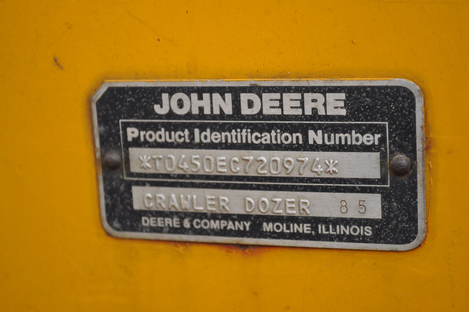John Deere 450E dozer, 6 way blade, Hyster rear winch, 4 speed power shift, SN T0450EC720974 - Image 11 of 12