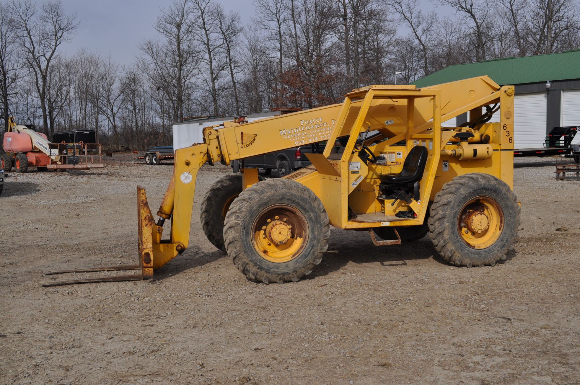 Pettibone 636 Telehandler, 4W Steer, 4WD, side level, 4-wheel disc brake, Cummins 4B3.9 engine, 3, - Image 2 of 7