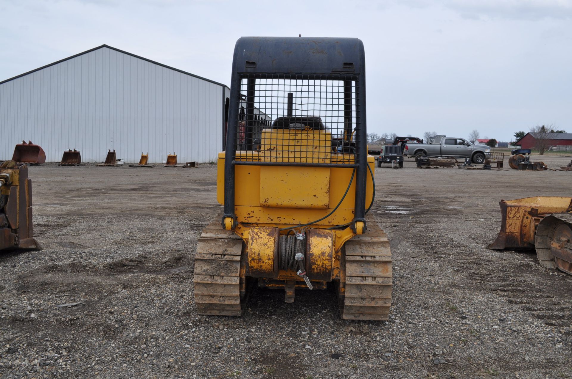 John Deere 450E dozer, 6 way blade, Hyster rear winch, 4 speed power shift, SN T0450EC720974 - Image 3 of 12