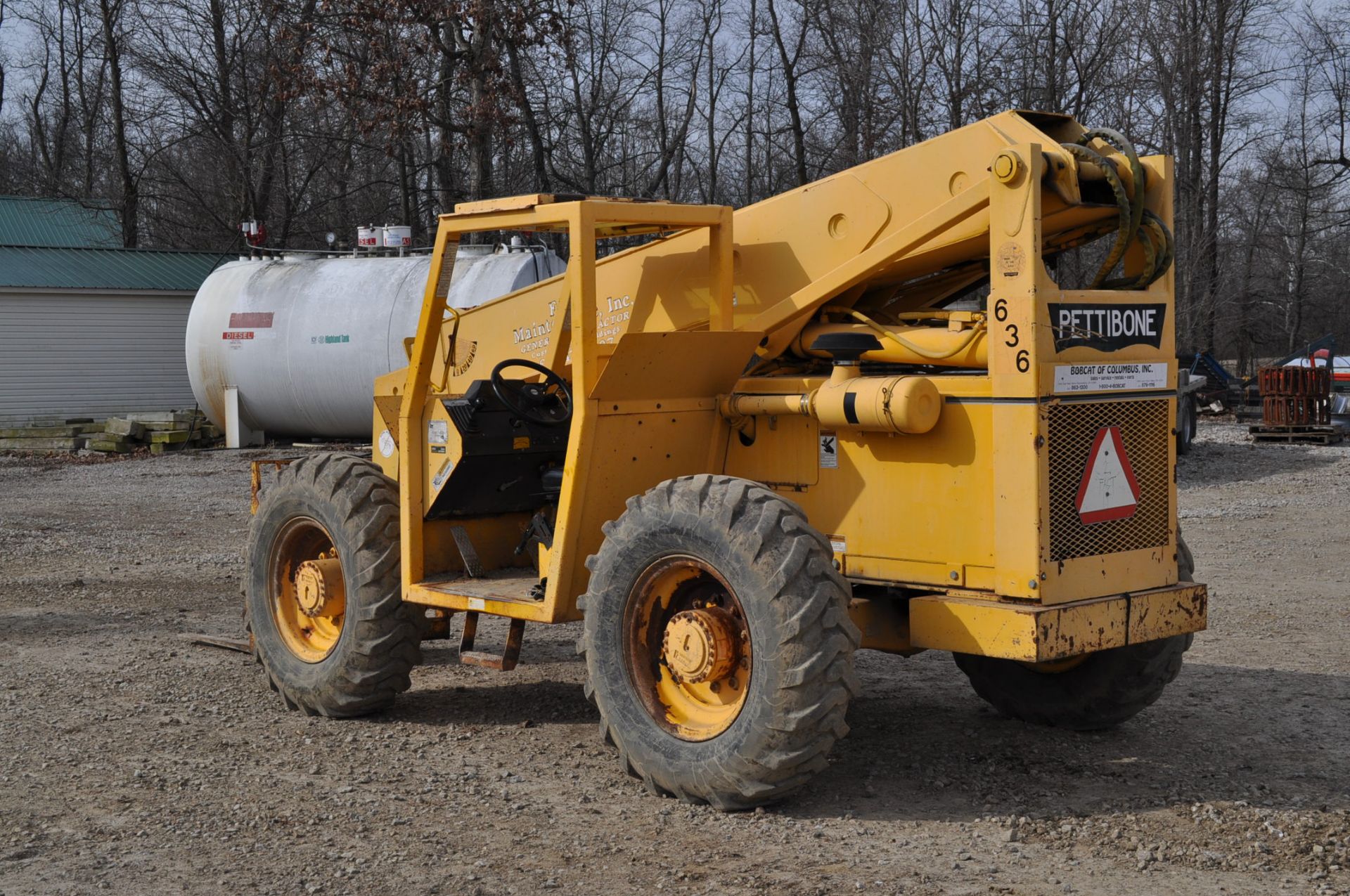 Pettibone 636 Telehandler, 4W Steer, 4WD, side level, 4-wheel disc brake, Cummins 4B3.9 engine, 3, - Image 3 of 7