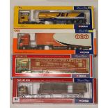 Four Corgi 1:50 edition articulated lorry models: CC12708 JET ERF ECS petrol tanker,