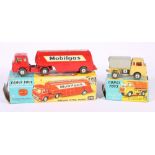 Corgi Toys Major 1140 Bedford TIC petrol tanker Mobilgas, boxed and a Corgi Toys 470 Jeep FC-150,