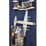 Schuco tinplate BOAC aeroplane,