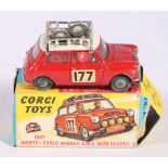 Corgi Toys 339 1967 Monte-Carlo winner BMC Mini Cooper S, boxed.