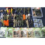 21st century Toys Action and Adventure figures including Barak Obama, Army men, Zombie,