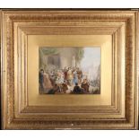 CESARE PROVAGGI A Courtly Scene Watercolour, signed,