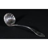 Tiffany & Co ladle with shell bowl and beaded stem,