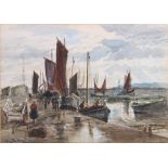 ALEXANDER BALINGAL A Fife Harbour Scene Watercolour, signed, 24cm x 34cm.