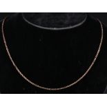 15ct gold neck chain, 46cm long approx 5.