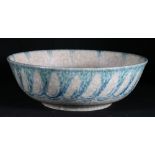 Pilkington Royal Lancastrian bowl, by Edward Thomas Radford, with a foliate band to outer rim,