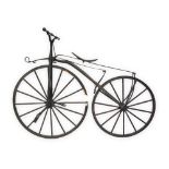 19th century "Boneshaker" Velocipede bicycle, c. 1865, 127cm.