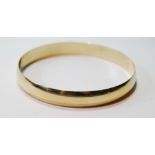 9ct gold slave bangle.