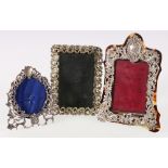 Victorian silver mounted tortoiseshell photograph frame, Birmingham 1876, 15cm,