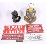 Lamp Manufacturing and Railway Supplies limited LNER Welch patent lantern,