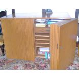 Modern Formica folding office desk, 106.5cm x 70cm.