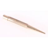 9ct gold Baker's pointer propelling pencil, inscribed and dated 1947, 34g gross.